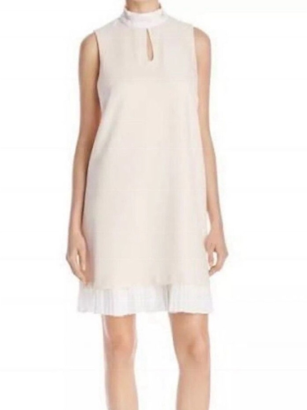 Anthropologie Nanette Lepore Dress Womens Size 16 Pink Cream Lace Collar NWT